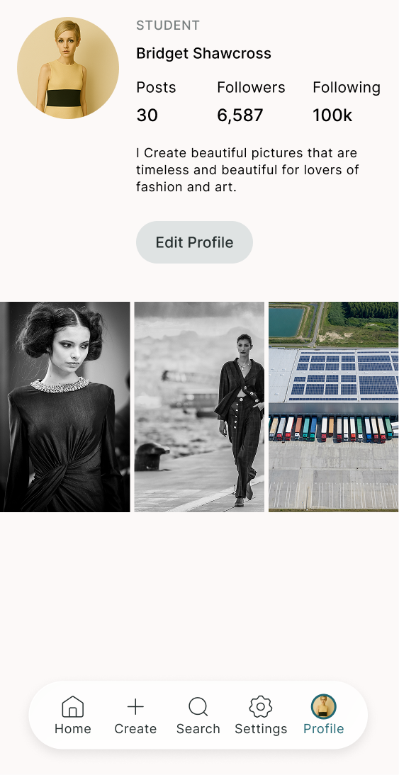 Modelrecs profile view